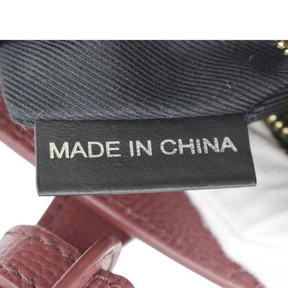 BURBERRY Banner Small House Check Leather Tote Shoulder Bag Maroon - Picture 14 of 14